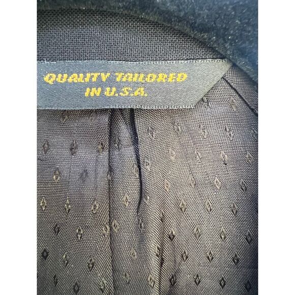 CHRISTIAN DIOR MENS BLACK WOOL BLAZER VINTAGE SIZE 42 Large - Picture 7 of 11